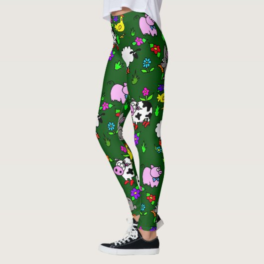 Funny Boerderij Animal Leggings (Links)
