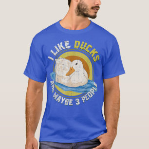 Funny Boerderij Bird Duck Lover Animal Farmer Duck T-shirt