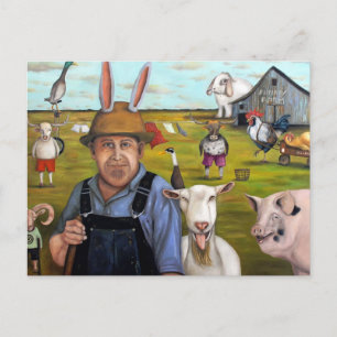 Funny Boerderij Briefkaart