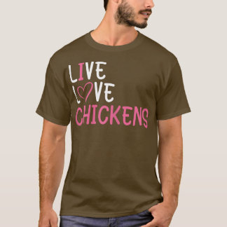 Funny Boerderij Lover Chickens Graphic for Women a T-shirt
