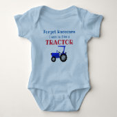 Funny Boerderij Tractor Driver Romper (Voorkant)