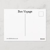 Funny Bon Voyage Briefkaart (Achterkant)