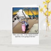 Funny Bon Voyage Croisière Carte de voeux (Fleur jaune)