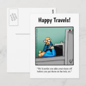 Funny Bon Voyage Humor Briefkaart (Voorkant / Achterkant)