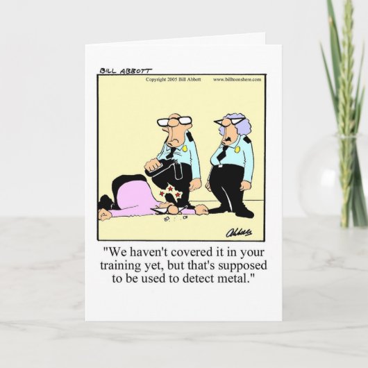 Funny Bon Voyage Humour Carte de voeux (Devant)