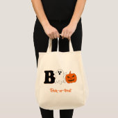 Funny Boo Halloween Canvas tas (Voorkant (product))
