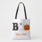 Funny Boo Halloween Tas (Voorkant)