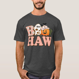 Funny Boo Haw Western T-shirt, Retro Howdy Pumpkin T-shirt