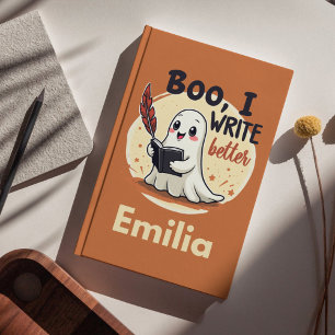 Funny Boo J'écris Meilleur Nom Carnet Halloween