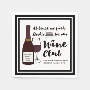 Funny Book Club   Drink Wine Club Girls Night Out Servet