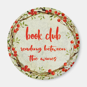Funny Book Club verzamelt Bibliophile Wine Magneet