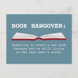 Funny Book Hangover Definition Book Lover Briefkaa Briefkaart