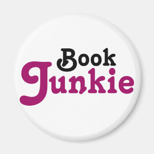 Funny Book Junkie Reading Gift Magneet