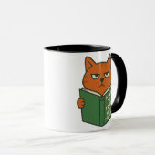 Funny Book Lover Cat Mug Cat Mom Cat Dad (Devant droit)