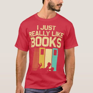 Funny Book Lover Design Mannen Vrouwen Lezen lezer T-shirt