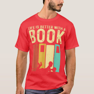 Funny Book Lover Design Mannen Vrouwen Lezen lezer T-shirt