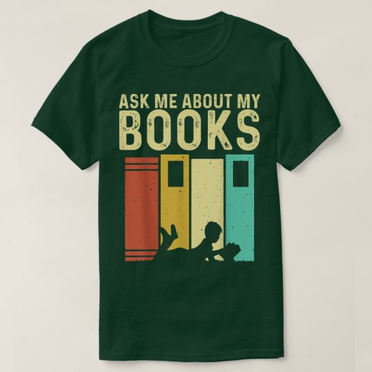 Funny Book Lover Design Mannen Vrouwen Lezen lezer T-shirt (Design voorkant)