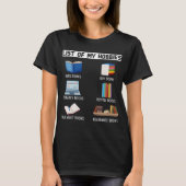 Funny Book Lover Humor Bookworm Reading T-shirt (Voorkant)