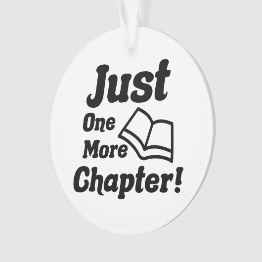 Funny Book Lover Ornament (voorkant)