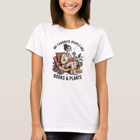 Funny Book Plant Lover T-shirt (Voorkant)