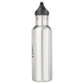 Funny Book Reading Giraffe I Love My Library Waterfles (Rechts)