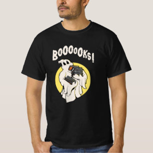 Funny Bookworm Ghost Halloween Costume Booooks T-shirt