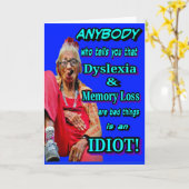 FUNNY Boomer BIRTHDAY Kaart (Gele Bloem)