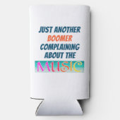 Funny Boomer Muziek Slim Koelbox (Achterkant)