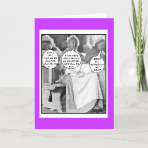 Funny BOOMER Women's Birthday Card Kaart