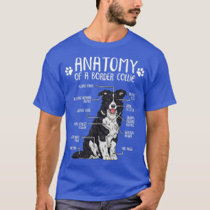 Funny Border Collie Anatomy Hondenliefhebber Gift T-shirt