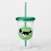 Funny Border Collie cartoon Acryl Drinkbeker (Voorkant)