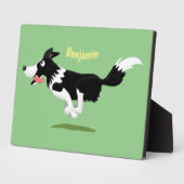 Funny Border Collie cartoon Fotoplaat (Zijkant)