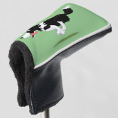 Funny Border Collie cartoon Golfheadcover (3/4 voorkant)