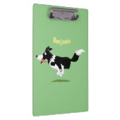 Funny Border Collie cartoon Klembord (Rechts)