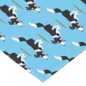 Funny Border Collie cartoon Korte Tafelloper (Hoek)