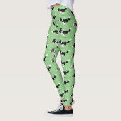 Funny Border Collie cartoon Leggings (Links)