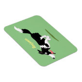 Funny Border Collie cartoon Magneet (Rechterzijde)