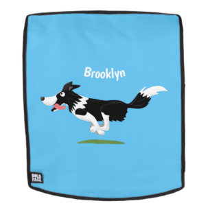Funny Border Collie cartoon Rugtassen