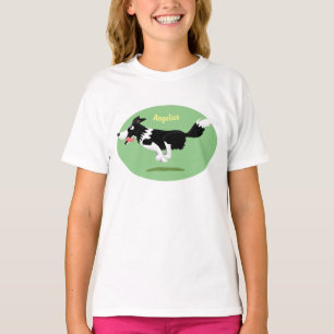Funny Border Collie cartoon T-shirt