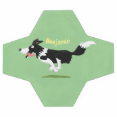 Funny Border Collie cartoon Voetbal (Enkel)