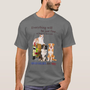 Funny Border Collie Retro Style Cadeautje voor Hon T-shirt
