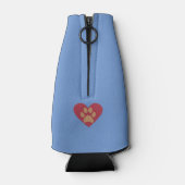 Funny Bordure Collie Chien Glacière de bouteille (Dos)