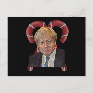 Funny Boris Johnson Kerstmis Briefkaart