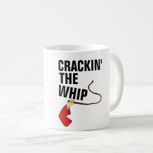 FUNNY BOSS COFFEE MUGS, CRACKIN' HET WIP KOFFIEMOK