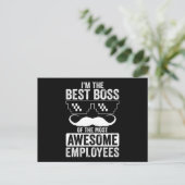 Funny Boss Gezegde voor de directie Briefkaart (Staand voorkant)