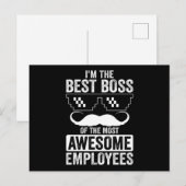 Funny Boss Gezegde voor de directie Briefkaart (Voorkant / Achterkant)