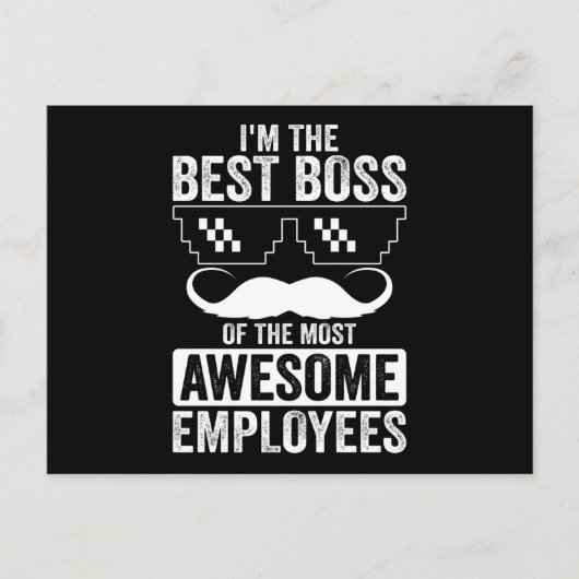 Funny Boss Gezegde voor de directie Briefkaart (Voorkant)