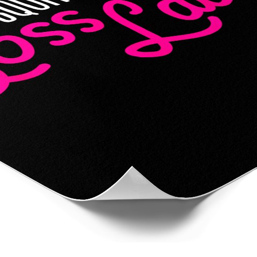 Funny Boss Gift My Squad Calls Me Boss Lady Poster (Hoek)