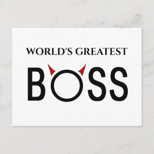 Funny Boss Gifts Briefkaart