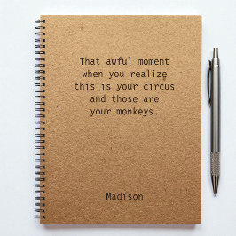 Funny Boss Manager Persoonlijke notities Kantoor Notitieboek